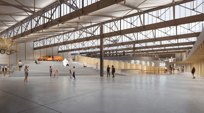 Không gian mở, ánh sáng và nét hiện đại bên trong bảo tàng